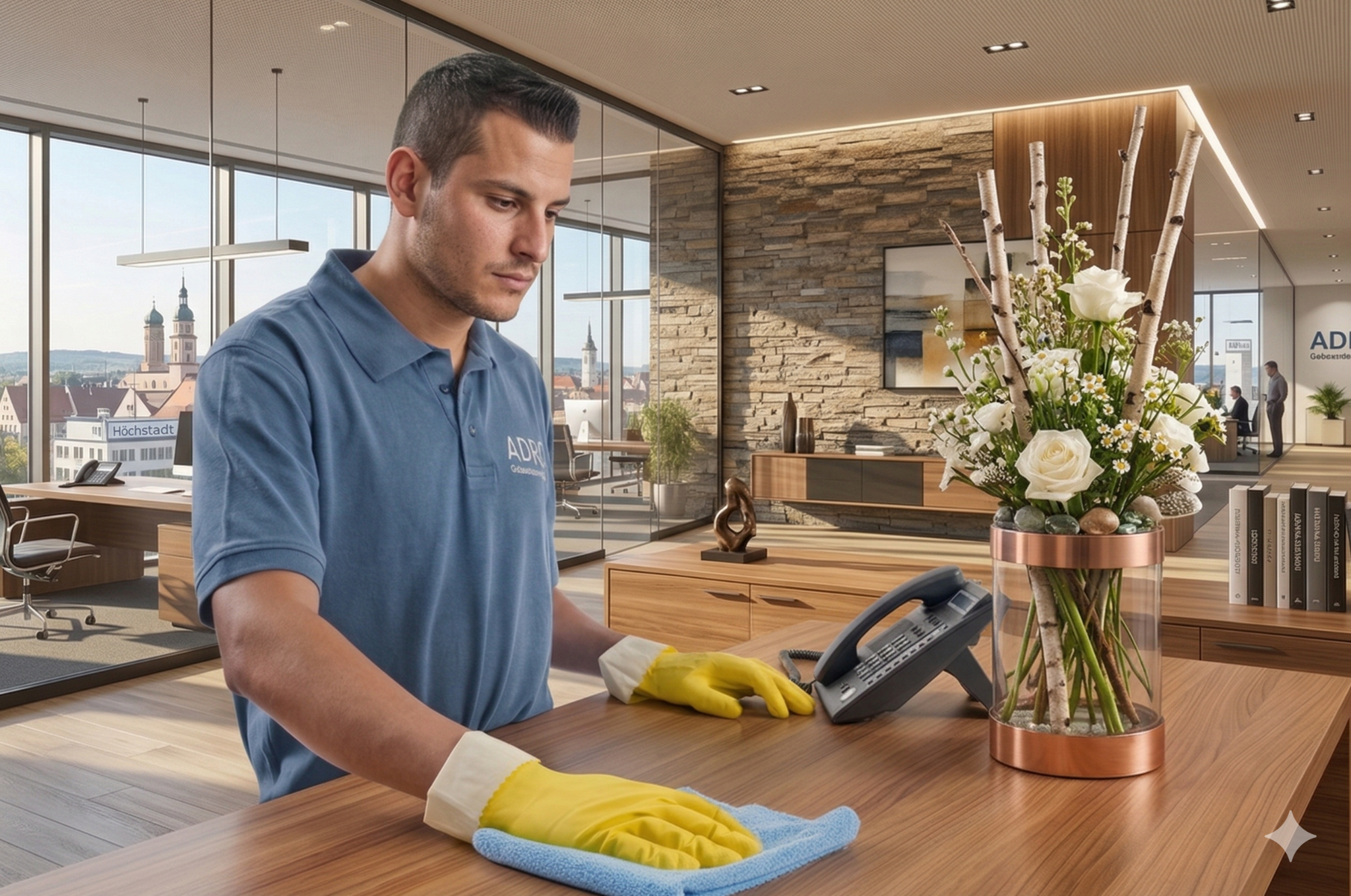 Büroreinigung durch ADRG Gebäudereinigung