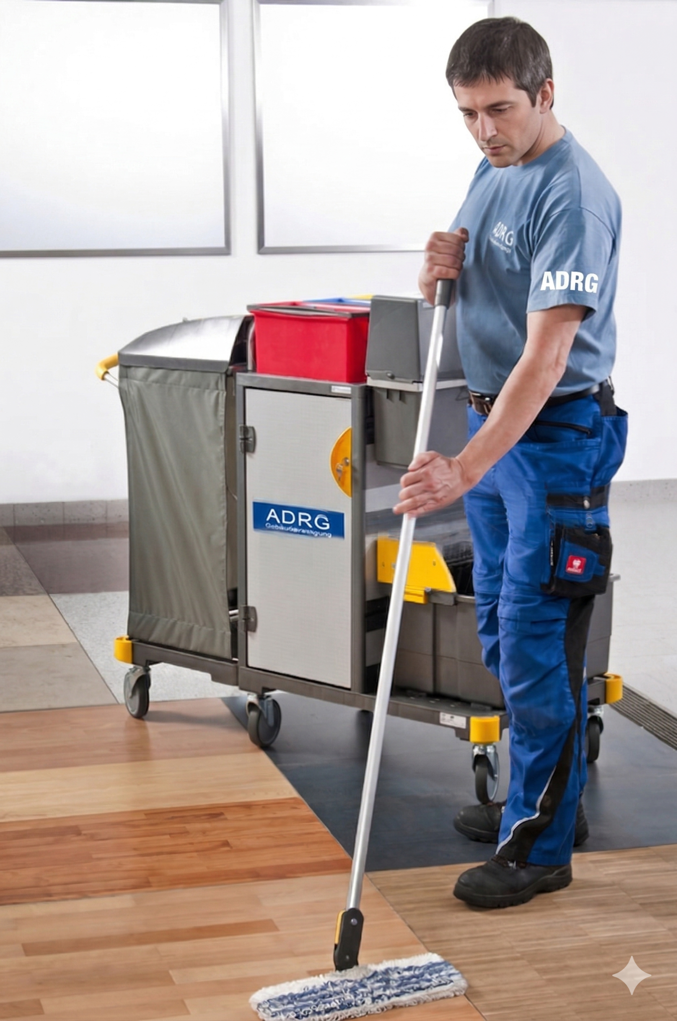 Unterhaltsreinigung von Fußböden